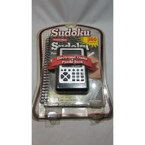 Pocket Sudoku Electronic Game with Puzzle Book New Sealed - Over 360 Puzzles